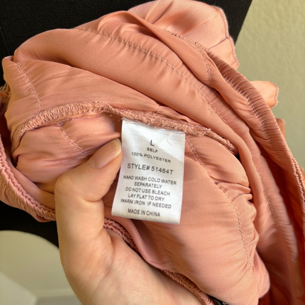 Strapless Ruffle Tube Top - Pink - Picture 12 of 12
